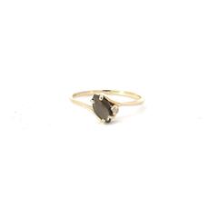 Cat's Eye Colored Stone Ring 14K Yellow Gold 1.6g Size:7